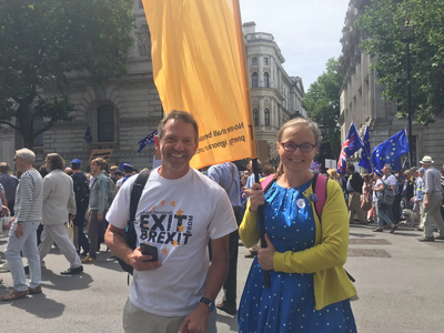 Outside Downing St, 23rd June 2018