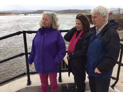 Baroness Featherstone with Councillors Eileen Wragg and Tim Dumper